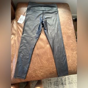 Zyia faux leather leggings NWT
